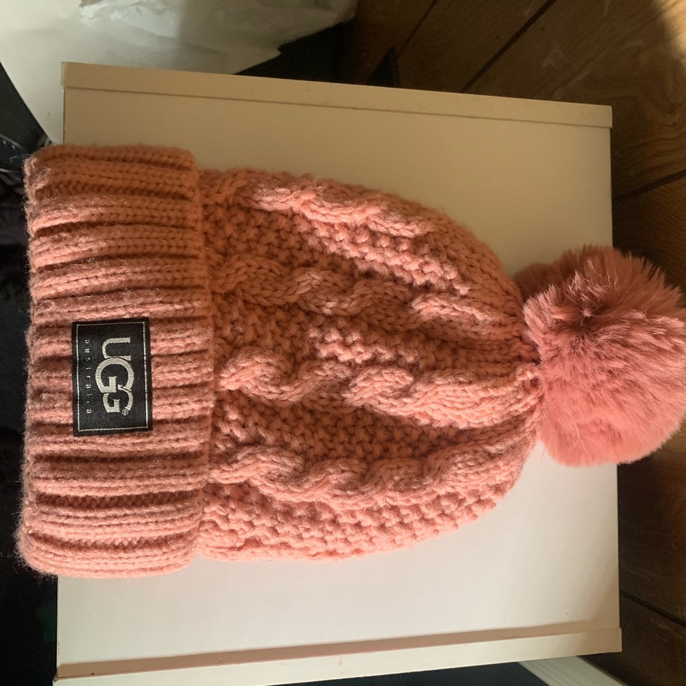 Pink Ugg Beanie